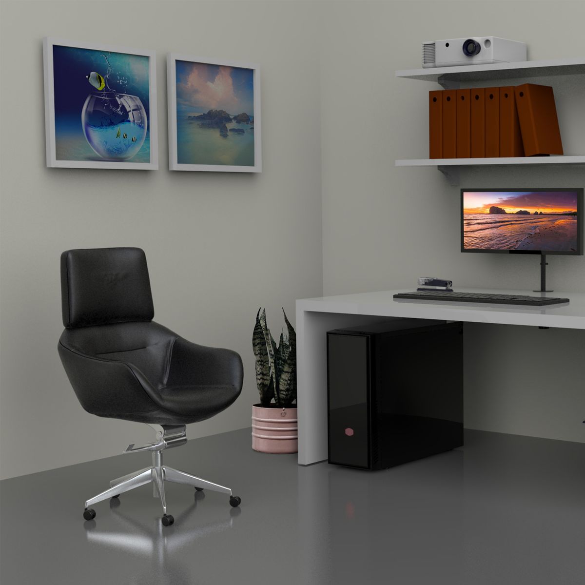 BRASFORMA - Soporte para Monitor de 13" a 27"  360° Inclinable 8kg  Bm-811 Brasforma