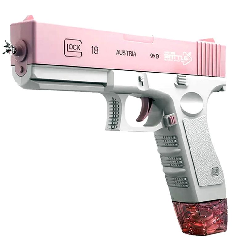 GENERICO - Pistola De Agua Recargable Rosado Lanzamiento Continuo - SC
