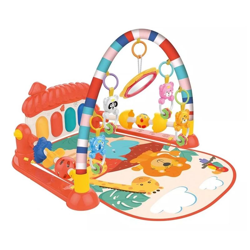 HUANGER - Gimnasio Piano Manta Con Sonajeros Para Bebe Luz y Sonido