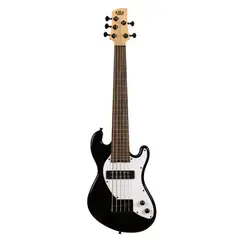 KALA - U-Bass Cuerpo Sólido 5 Cuerdas Fretless Ubass-SB5-BK-FL