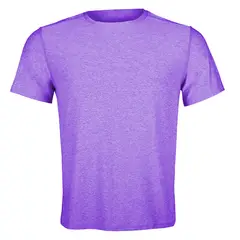 ANDESLAND OUTDOOR APPAREL - Polera Dryfit Manga Corta Lila Jaspeado Hombre