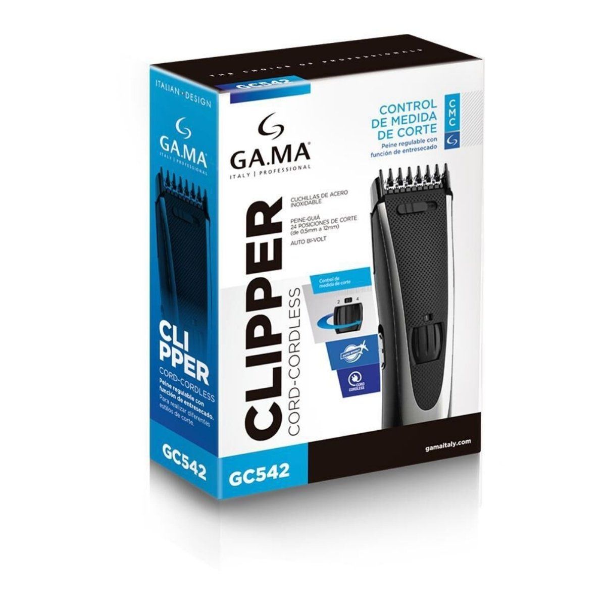 GAMA - Corta Pelo Clipper Gama Gc542 Color Negro