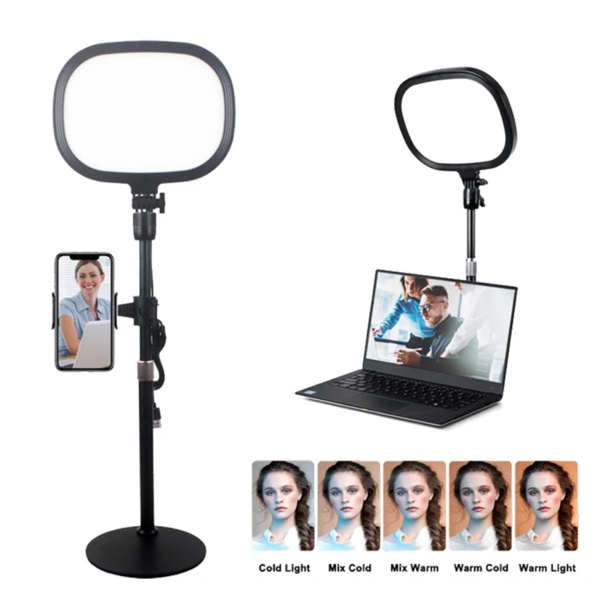 GENERICO - PANEL DE LUZ LED DE ESCRITORIO CELULAR