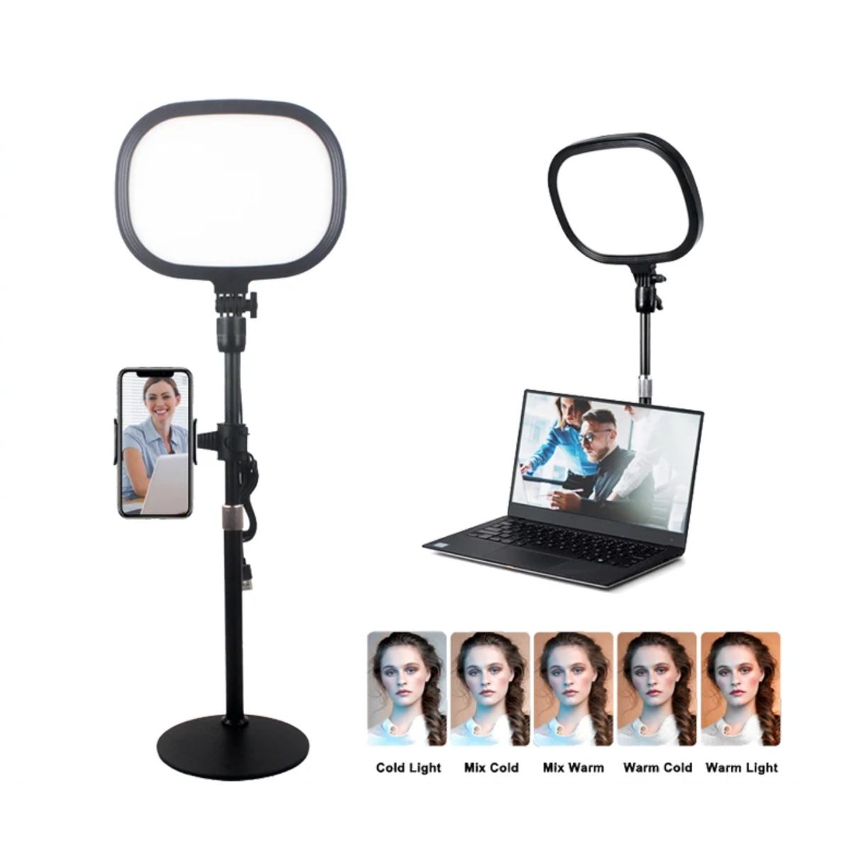 GENERICO - PANEL DE LUZ LED DE ESCRITORIO CELULAR