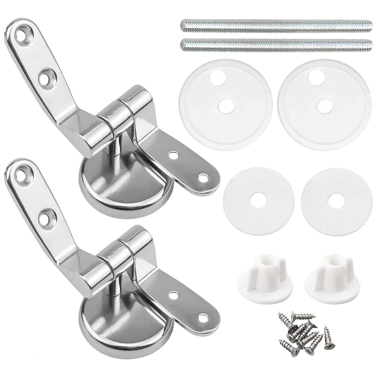 ATURE - 2u Bisagras Para Tapa Asientos Inodoro Wc Aleación Aluminio