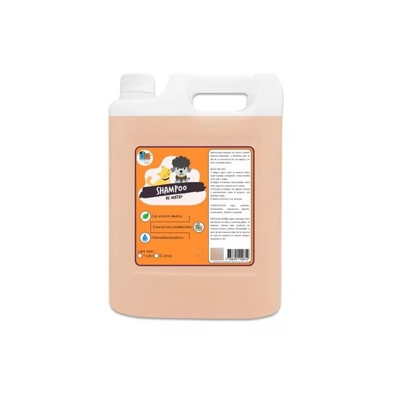 MASCOKITS - Shampoo De Matico Orgánico 5 Litros Mascotas - Perros