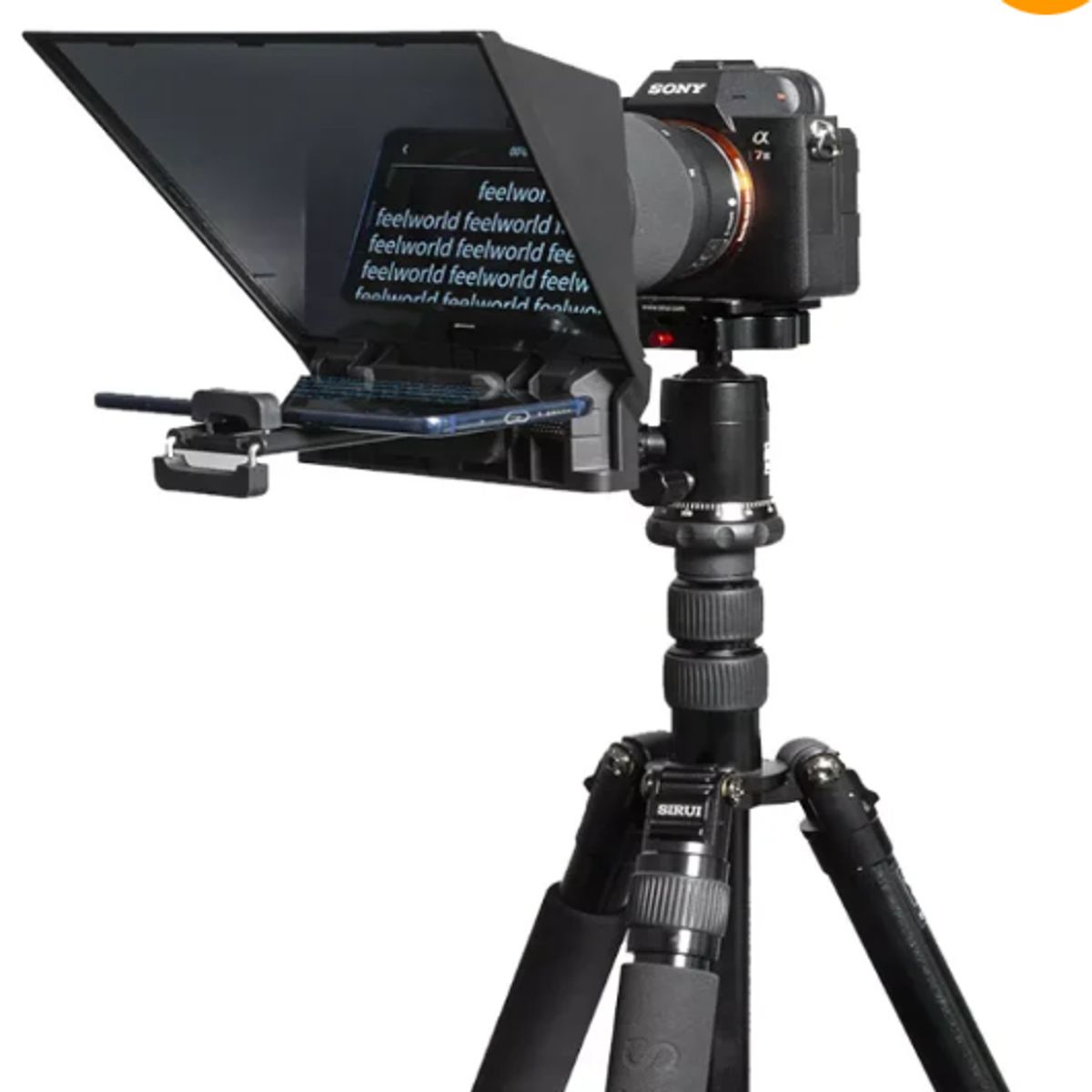 GENERICO - TELEPROMPTER FEELWORLD TP2A 8 PULGADAS PARA CÁMARA O CELULAR