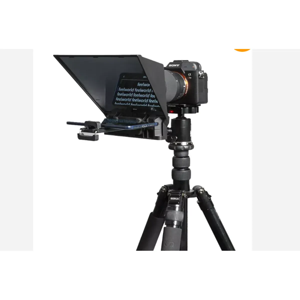 GENERICO - TELEPROMPTER FEELWORLD TP2A 8 PULGADAS PARA CÁMARA O CELULAR