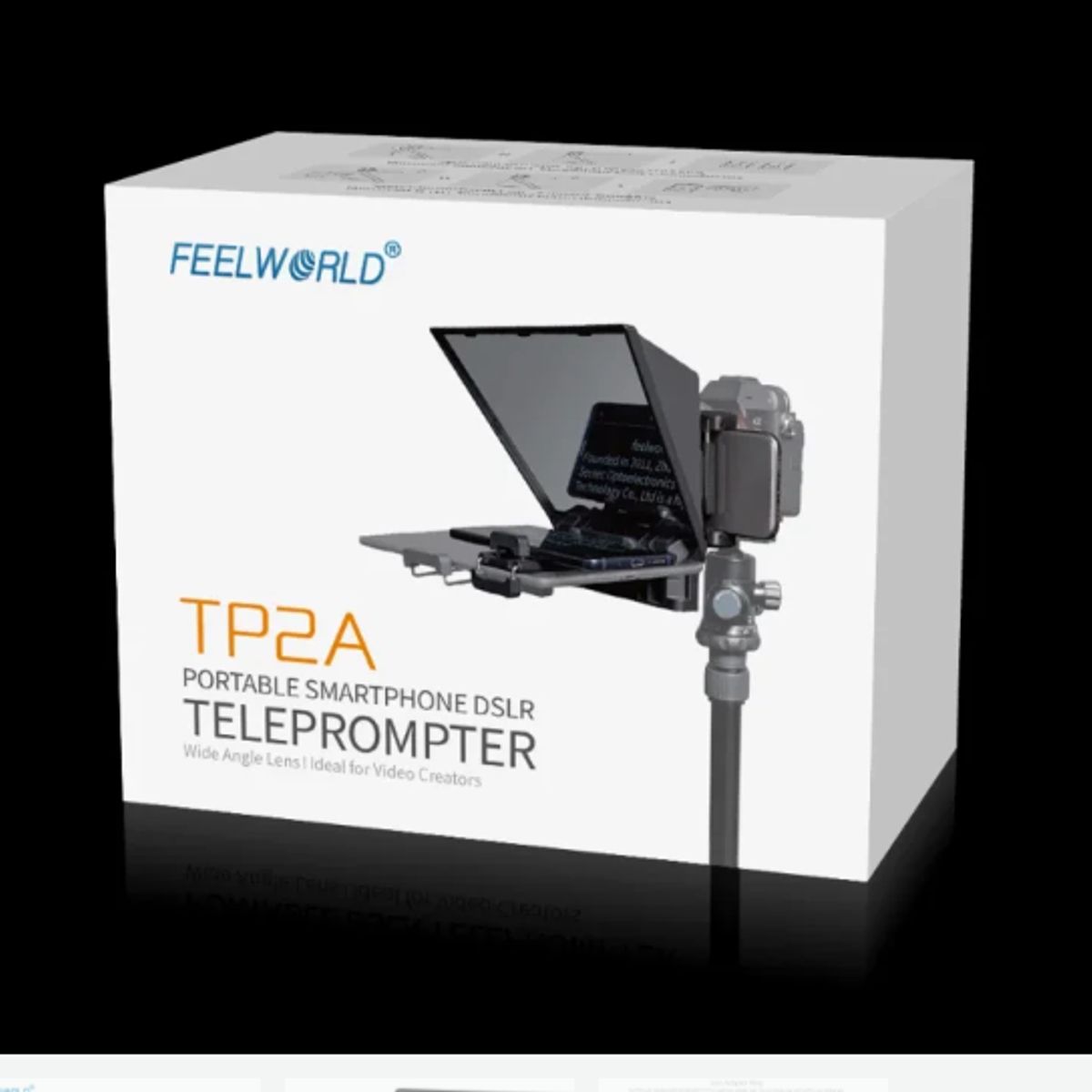 GENERICO - TELEPROMPTER FEELWORLD TP2A 8 PULGADAS PARA CÁMARA O CELULAR