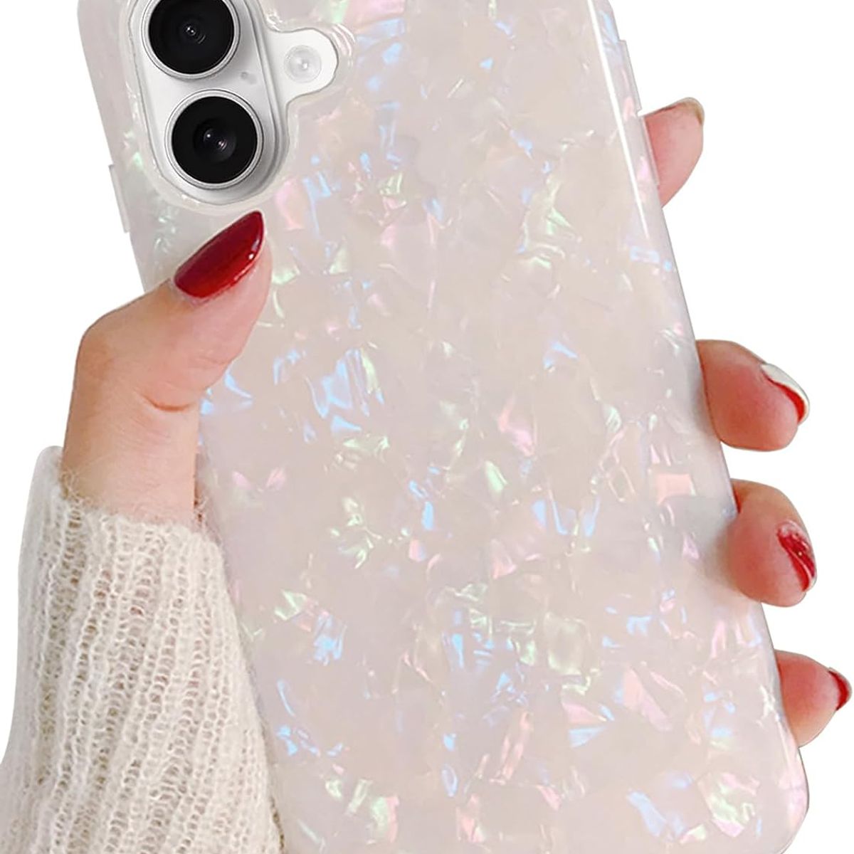 GENERICO - Carcasa Brillante Vanan Para iPhone 16 Blanco