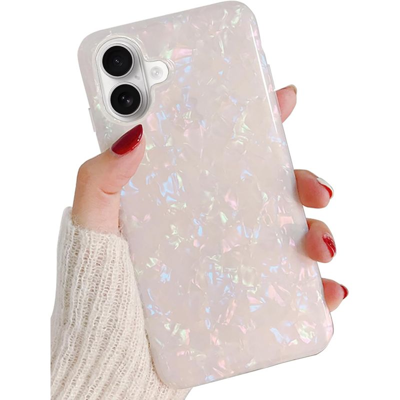 GENERICO - Carcasa Brillante Vanan Para iPhone 16 Blanco