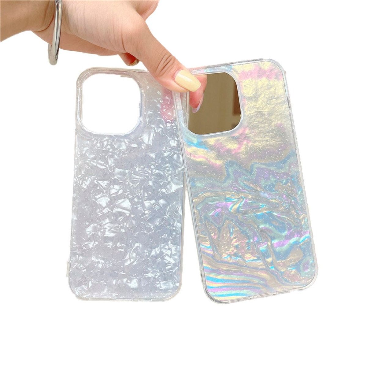 GENERICO - Carcasa Brillante Vanan Para iPhone 16 Blanco