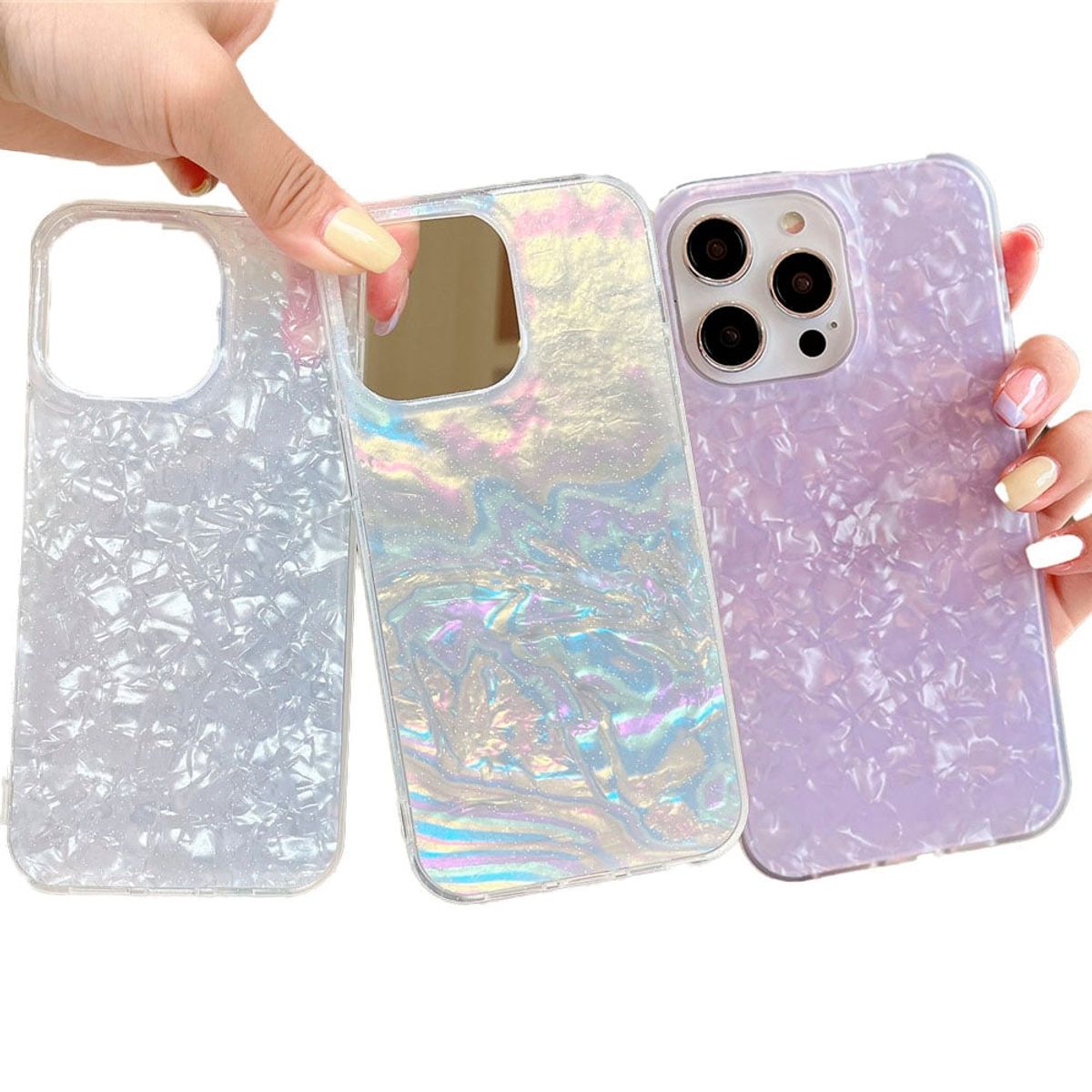 GENERICO - Carcasa Brillante Vanan Para iPhone 16 Lila