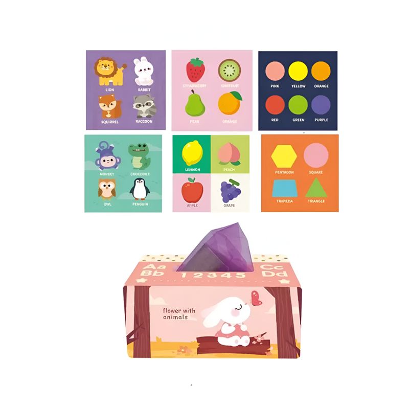 GENERICO - Caja de Pañuelos Sensoriales Para Bebés y Niños