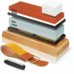 OEM - Juego De Piedra Afiladora Cuchillos 400100030008000