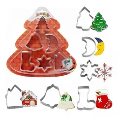 GENERICO - Moldes De Galletas Navideñas Cortadores De Galletas 6pcs