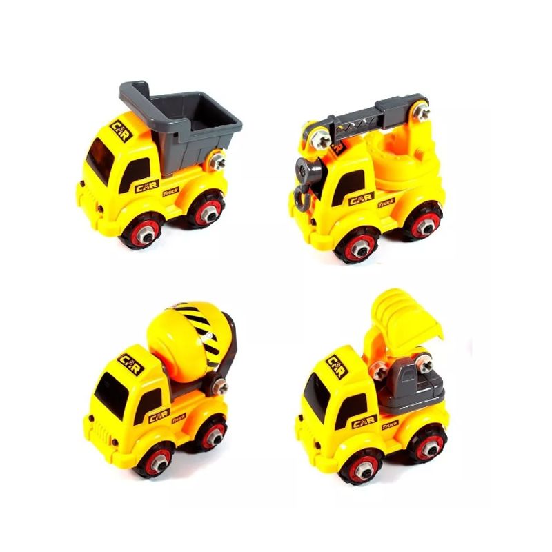 GENERICO - Set 4 Camiones De Construccion