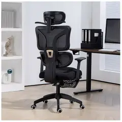 HOMER DESIGN - Silla Ergonómica Oficina Ejecutiva Reclinable Con Colgador de ropa