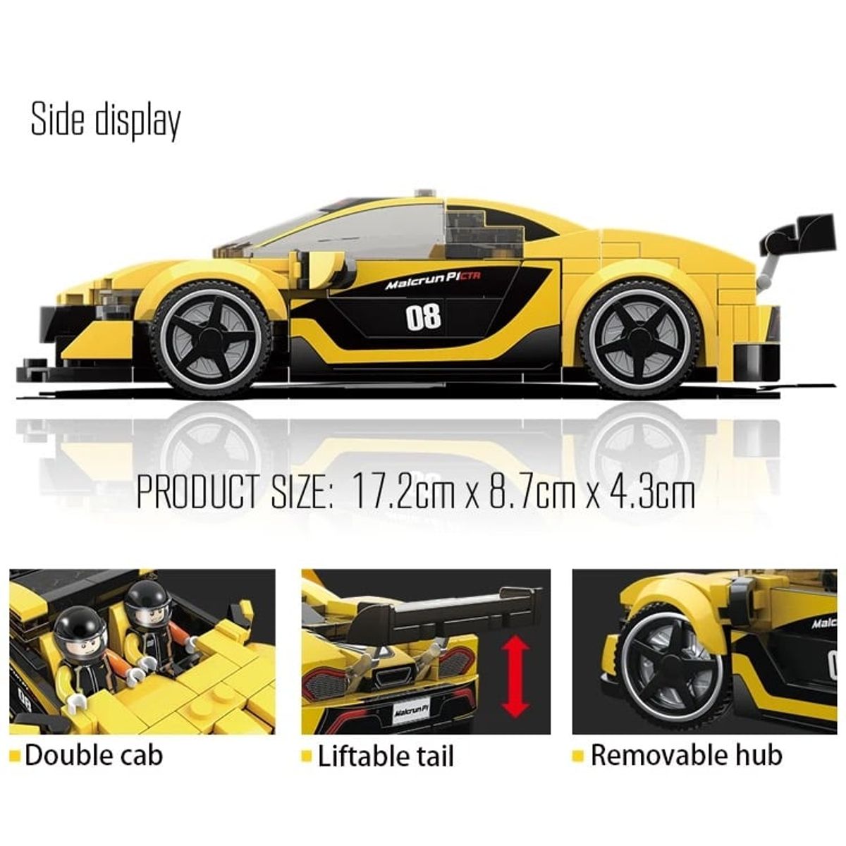 GENERICO - Mini Autos Bloques De Construcción Maclaren P1 366 pcs