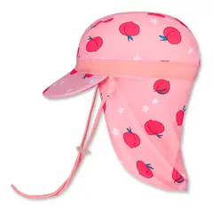 JUMP KIDS - Gorro Para el Sol Solapas Protección UV Niñas de 1 a 10 Años Melocotón