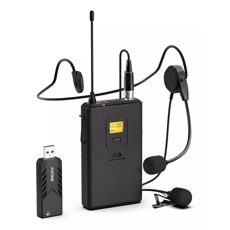 FIFINE - Micrófono Fifine Usb Inalámbrico K031b Condensador Cardioide