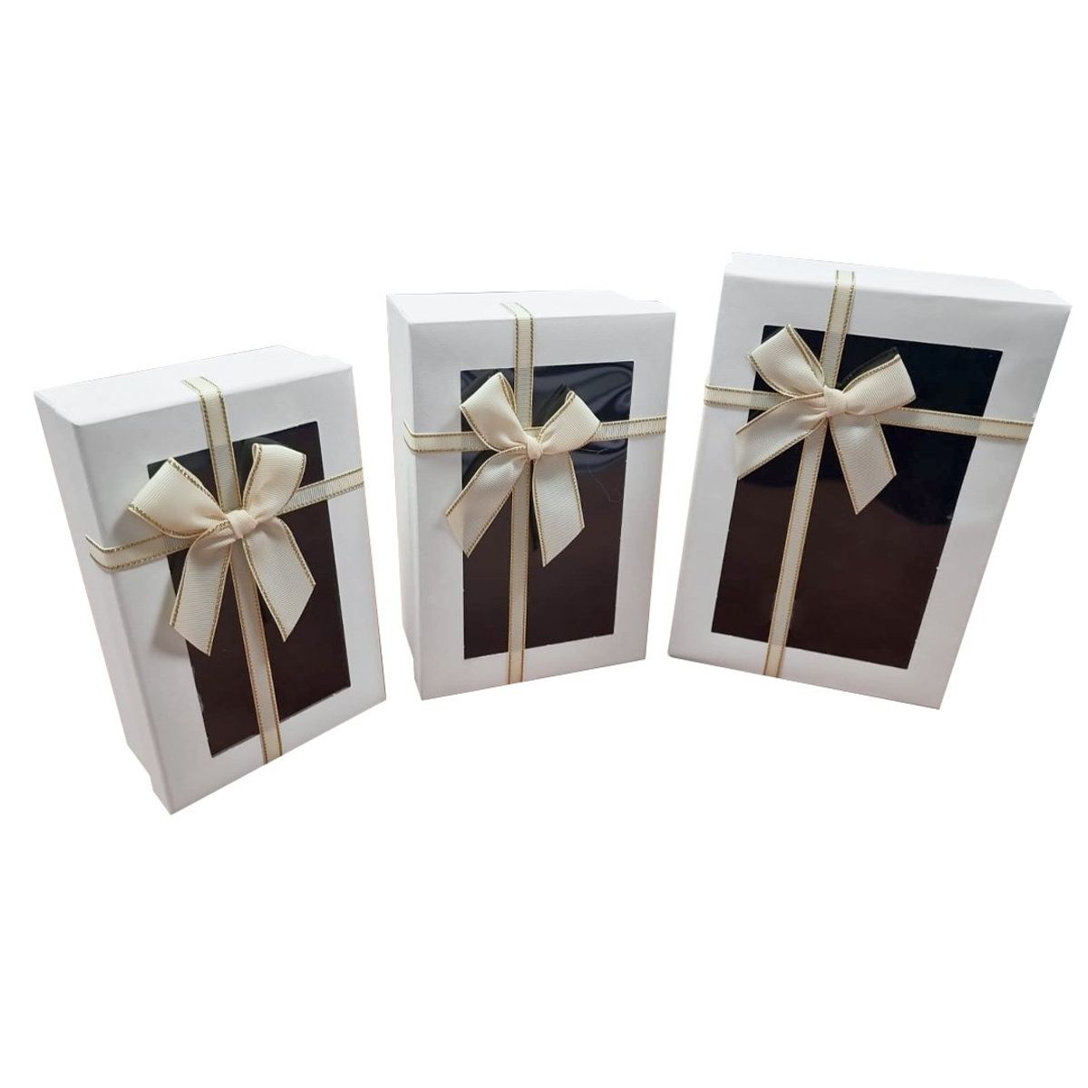 GENERICO - CAJA RECTANGULAR TRIPLE VENTANA BLANCO X1 UNI