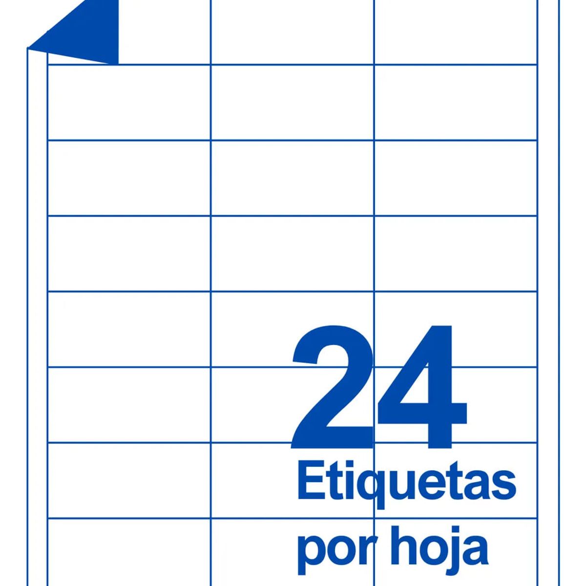 ADETEC - 600 Etiquetas Adhesivas (70x35mm) Inkjet/láser- 25 Hojas