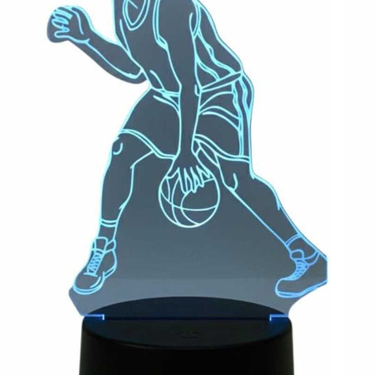 GENERICO - Lampara ilusión 3D Basquetbol De 7 Colores