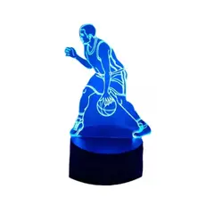 GENERICO - Lampara ilusión 3D Basquetbol De 7 Colores