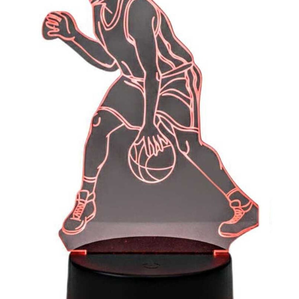 GENERICO - Lampara ilusión 3D Basquetbol De 7 Colores
