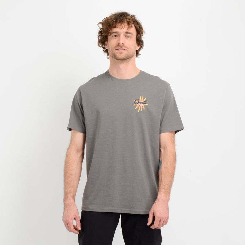 O'NEILL - POLERA MANGA CORTA BEACH  GRIS