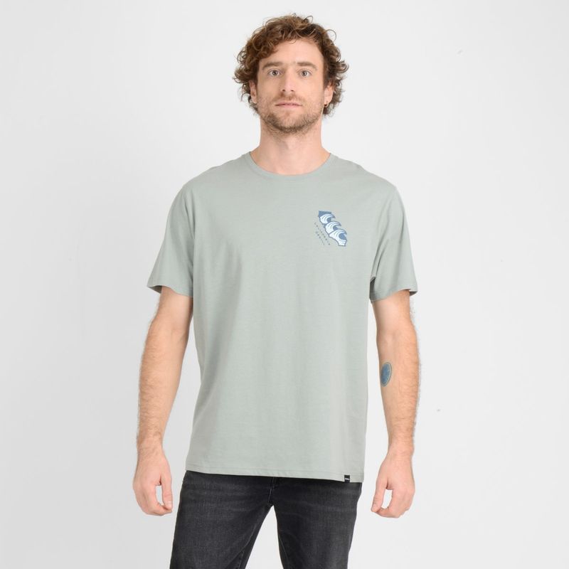 O'NEILL - POLERA MANGA CORTA NATIVE BORN  VERDE