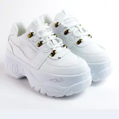 HERIEL - ZAPATILLAS BLANCAS CON PLATAFORMA