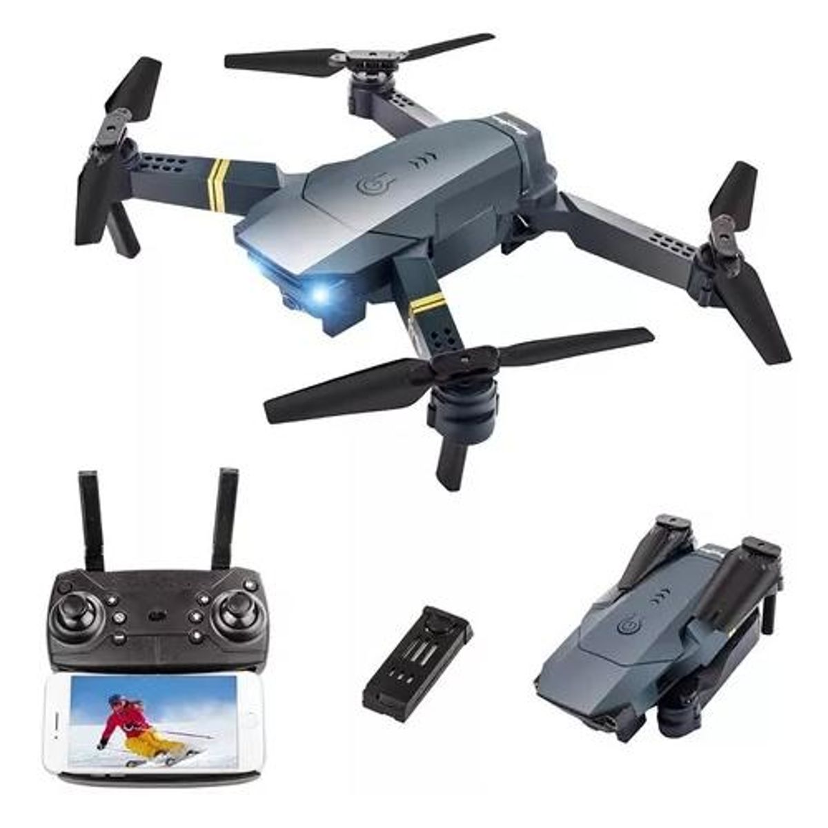 GENERICO - Dron FullHD profesional con cámara dual WiFi