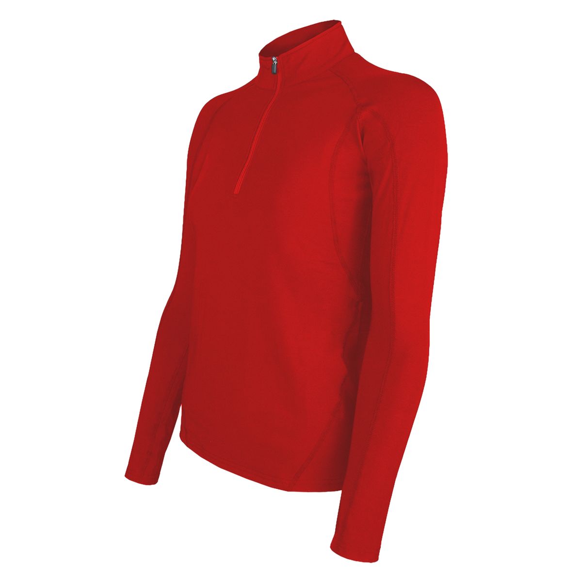 ANDESLAND OUTDOOR APPAREL - Polera Micropolar Primera Capa con Cierre Chilla Rojo Mujer