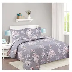 COMPRAPO - Cubrecama Quilt Liviano King Old Roses + 2 Fundas 50x70 Cm