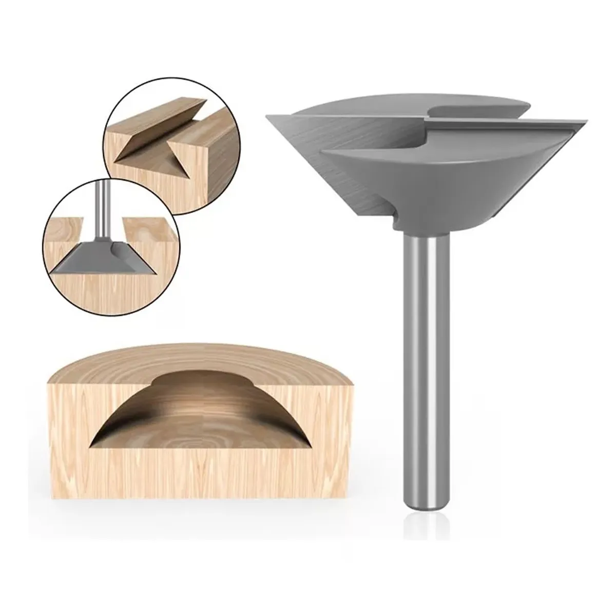 GENERICO - Fresa Madera Panel Ranurado Vaciado Toma 8 mm X 54 mm