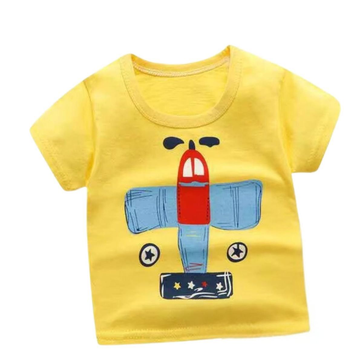 KIVARA - Conjunto Short y Polera Algodon Verano Niño Avion