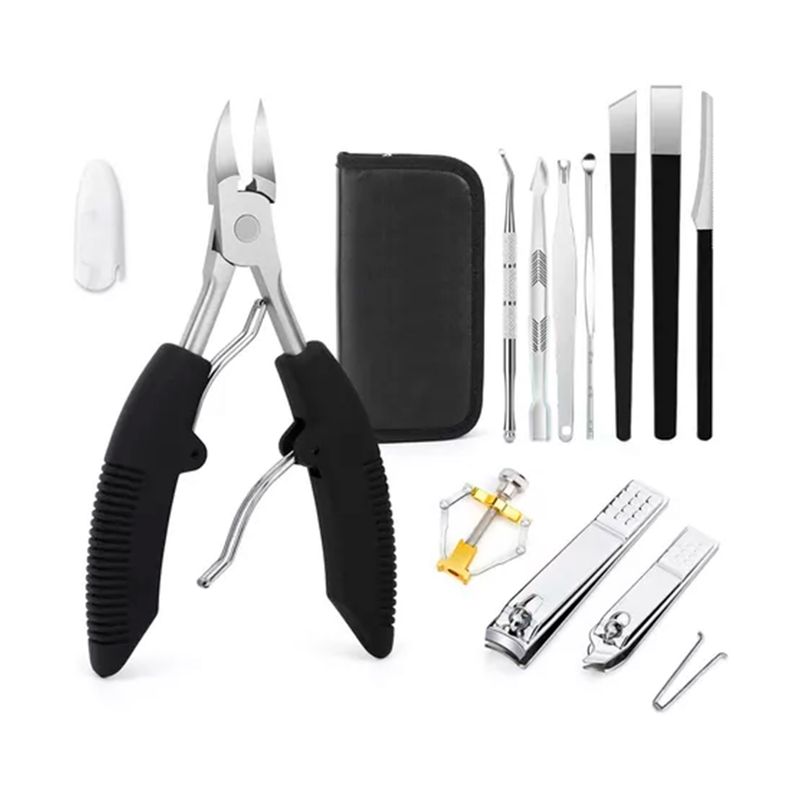 GENERICO - Set Pedicura Manicura Uñas Encarnadas Acero Inoxidable