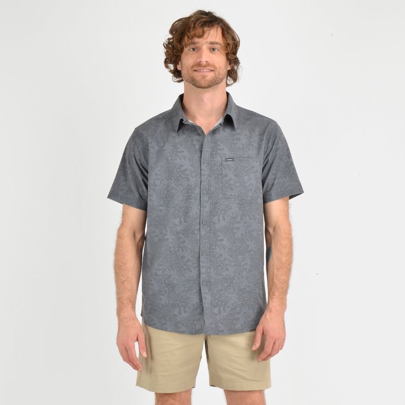 O'NEILL - CAMISA MANGA CORTA TVLR UPF TRAVERSE  LEAF  GRIS