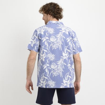 Imagen 2 del producto CAMISA MANGA CORTA TROPICANA AZUL