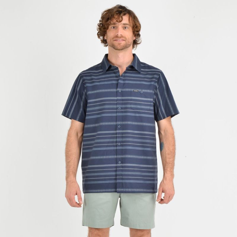 O'NEILL - CAMISA MANGA CORTA SEAFARING STRIPÈ AZUL