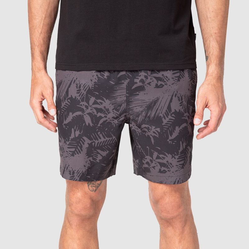 BUBBA - Short Active Duo Palms Black Bubba
