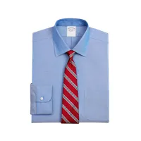 Camisa Cotton Slim Non-Iron Oxford Hombre Azul
