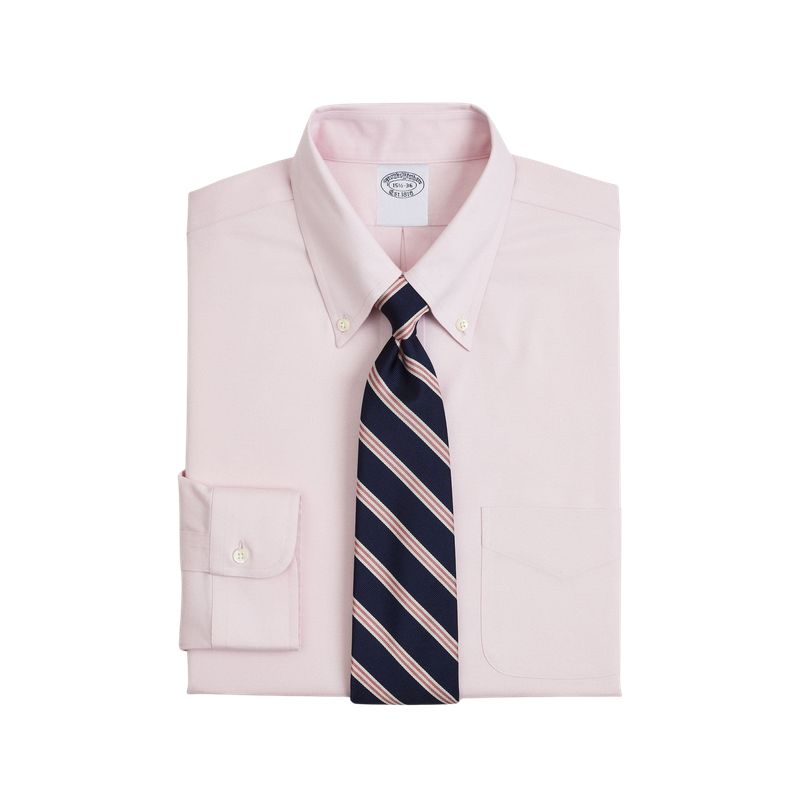 BROOKS BROTHERS - Camisa Slim Non-Iron Oxford Rojo