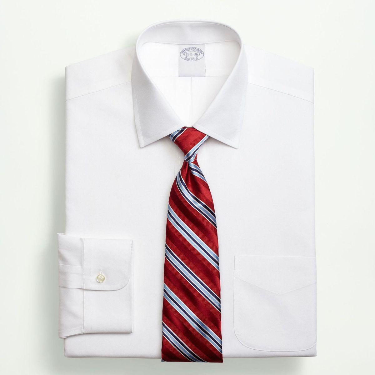 BROOKS BROTHERS - Camisa Slim Non-Iron Pinpoint Blanco