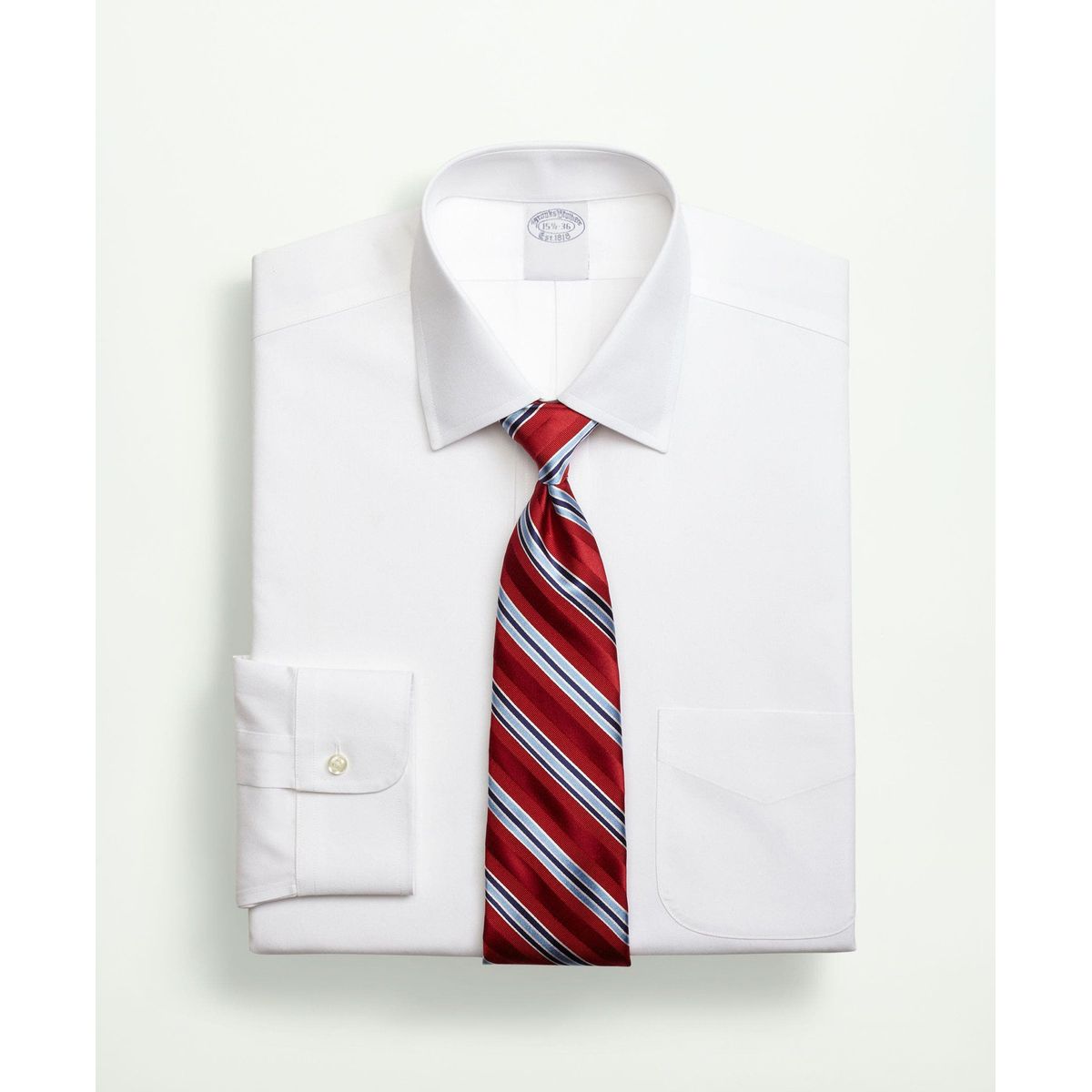 BROOKS BROTHERS - Camisa Slim Non-Iron Pinpoint Blanco
