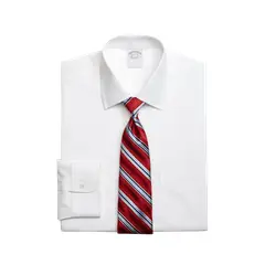 BROOKS BROTHERS - Camisa Slim Non-Iron Pinpoint Blanco