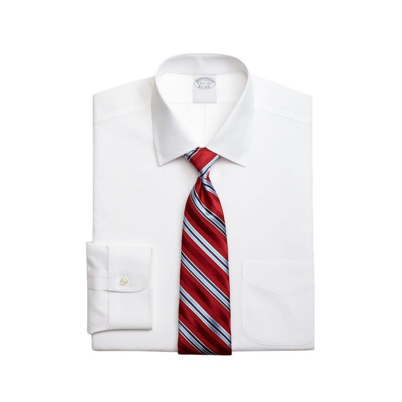 BROOKS BROTHERS - Camisa Slim Non-Iron Pinpoint Blanco