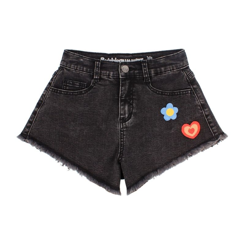 BUBBLE GUMMERS - Short Niña Bubblegummers Girasol Negro Teens